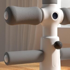 Adjustable 2-In-1 Sit-Up Boxing Ball Stand With Punching Bag - Gray / White | Fitness Equipment Store