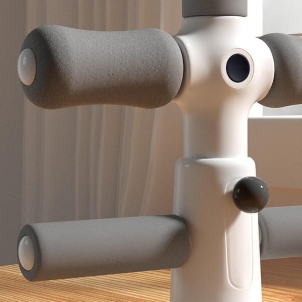 Adjustable 2-In-1 Sit-Up Boxing Ball Stand With Punching Bag - Gray / White | Fitness Equipment Store