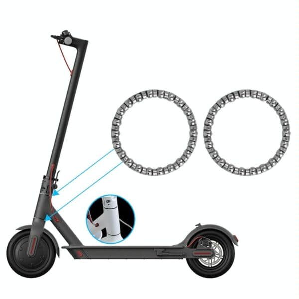 2-pack Silver Steering Bearings for Xiaomi M365 / Pro Scooter | Fitness Equipment Store