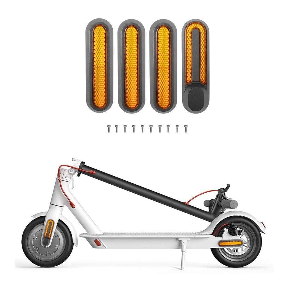 Xiaomi Mijia 1s / Pro 2 Electric Scooter Wheel Cover with Reflective Strips & Screws - Red 8 Xiaomi Mijia 1s / Pro 2 Electric Scooter Wheel Cover with Reflective Strips & Screws - Red - Image 8