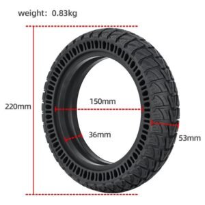 9x2.25 Electric Skateboard Tire for Xiaomi M365 / Kugoo M4 - Black | Fitness Equipment Store