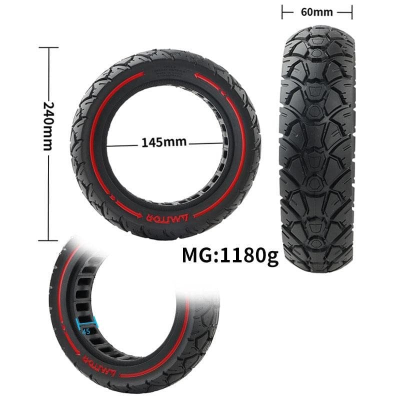 Universal 10 Off-road Scooter Tire with Anti-blast & Shock Absorption 6 Universal 10 Off-road Scooter Tire with Anti-blast & Shock Absorption - Image 6