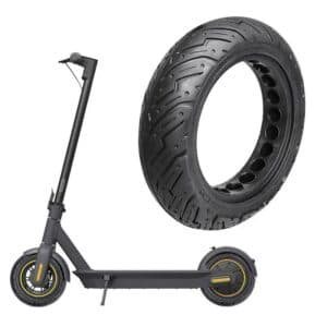 Solid Honeycomb 10x2.5 Explosion-proof Tire for Ninebot Max G30 Scooter - Black