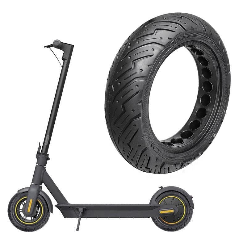 Solid Honeycomb 10x2.5 Explosion-proof Tire for Ninebot Max G30 Scooter - Black 1 Solid Honeycomb 10x2.5 Explosion-proof Tire for Ninebot Max G30 Scooter - Black