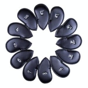 Versatile Golf Hat Cover with 12-in-1 Functionality - Black Litchi Texture