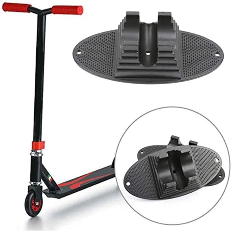 Children's Bicycle Parking Rack - Fixed Scooter Wheel Pad Black 1 Children's Bicycle Parking Rack - Fixed Scooter Wheel Pad Black