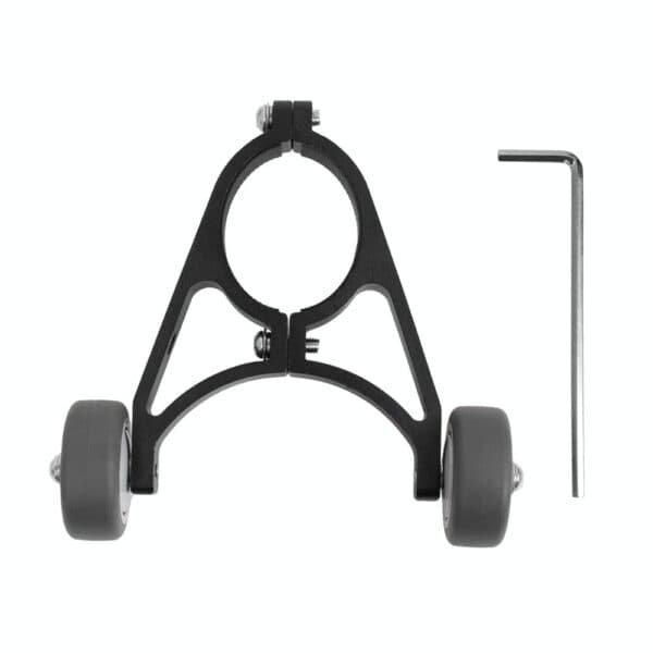 Foldable Auxiliary Wheel Bracket for Electric Scooters - Compatible with Xiaomi Ninebot and More - Black | Fitness Equipment Store