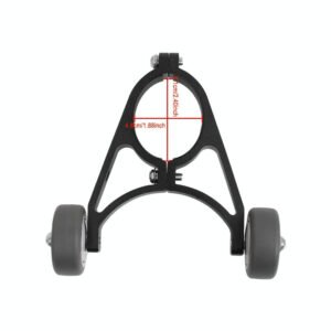 Foldable Auxiliary Wheel Bracket for Electric Scooters - Compatible with Xiaomi Ninebot and More - Black | Fitness Equipment Store