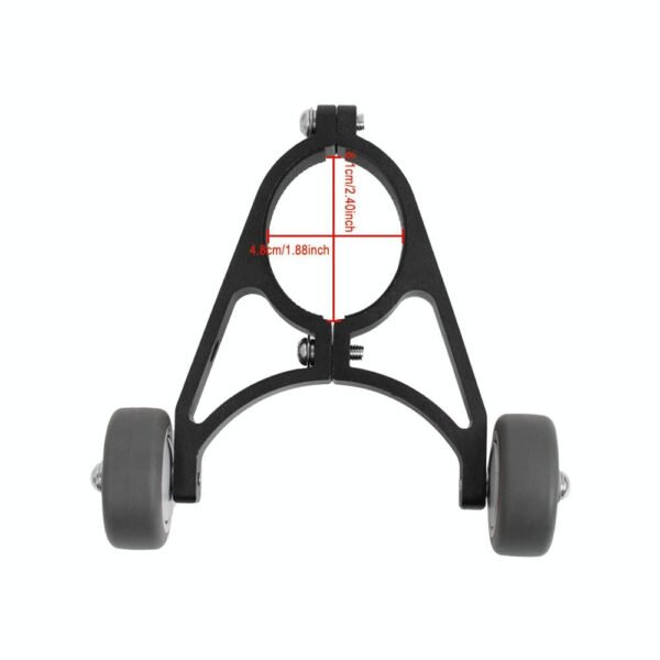 Foldable Auxiliary Wheel Bracket for Electric Scooters - Compatible with Xiaomi Ninebot and More - Black | Fitness Equipment Store