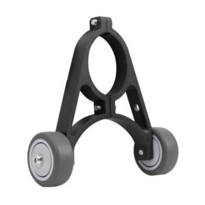 Foldable Auxiliary Wheel Bracket for Electric Scooters - Compatible with Xiaomi Ninebot and More - Black | Fitness Equipment Store