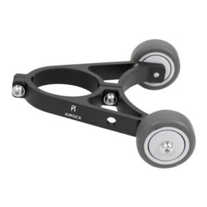 Foldable Auxiliary Wheel Bracket for Electric Scooters - Compatible with Xiaomi Ninebot and More - Black | Fitness Equipment Store