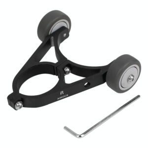 Foldable Auxiliary Wheel Bracket for Electric Scooters - Compatible with Xiaomi Ninebot and More - Black | Fitness Equipment Store