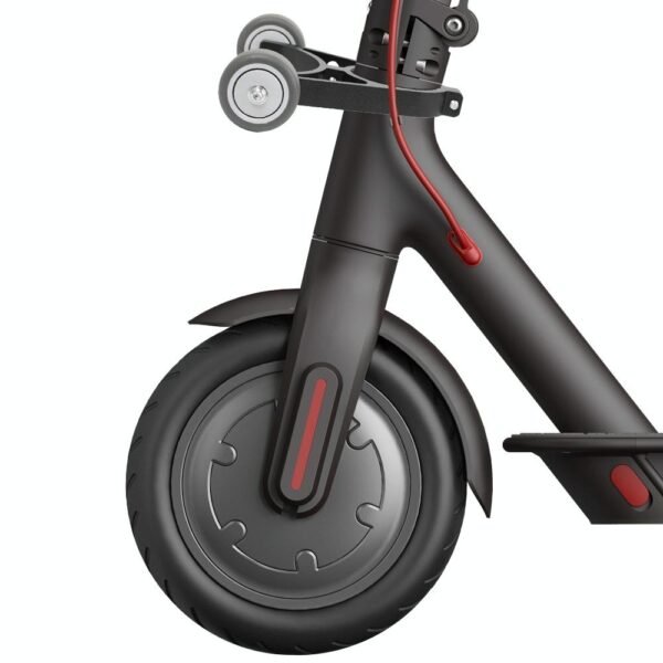 Foldable Auxiliary Wheel Bracket for Electric Scooters - Compatible with Xiaomi Ninebot and More - Black | Fitness Equipment Store