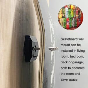 Skateboard Deck Display & Storage Stand - Wall Mount Black | Fitness Equipment Store