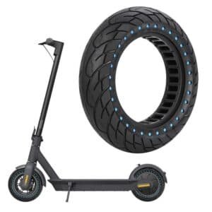 10x2.5 Inflatable Honeycomb Solid Run-flat Tire for Electric Scooter - Blue - 44Mm Slot Blue