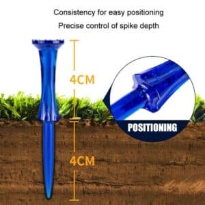 20-pack Golf Ball Tees - Durable 8-point Crown Tip for Competition - Anti-hitting - Yellow | Fitness Equipment Store