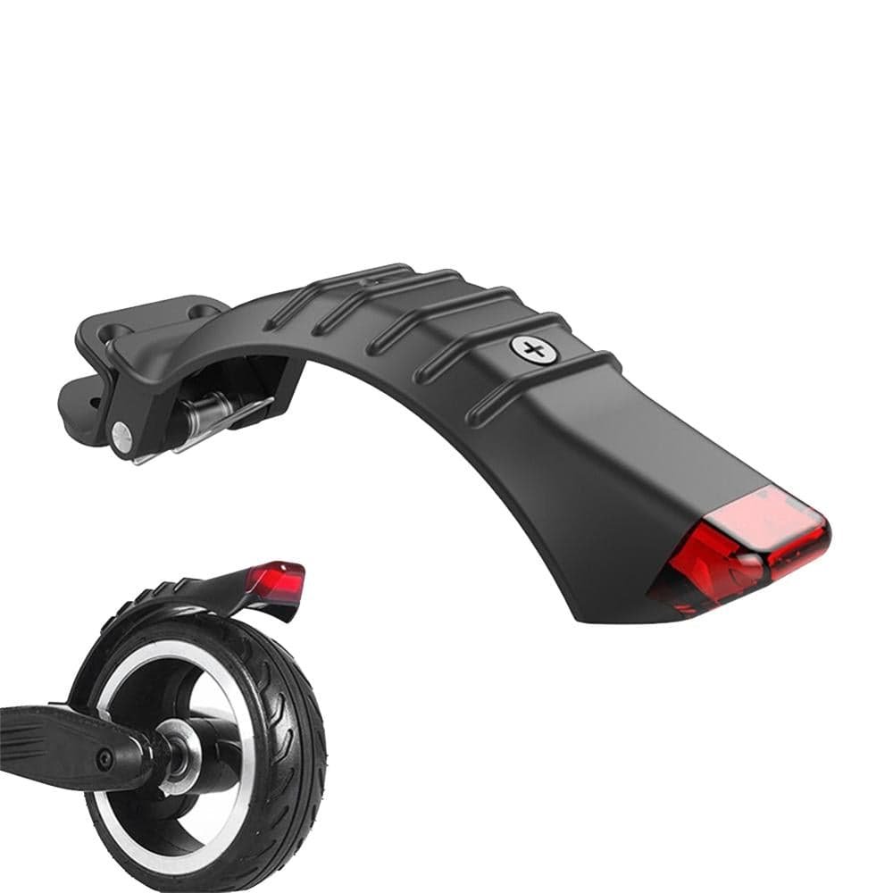 Carbon Fiber Rear Fender with Led Tail Light for Electric Scooters - 5 / 5.5 / 6.5 Inch 2 Carbon Fiber Rear Fender with Led Tail Light for Electric Scooters - 5 / 5.5 / 6.5 Inch - Image 2