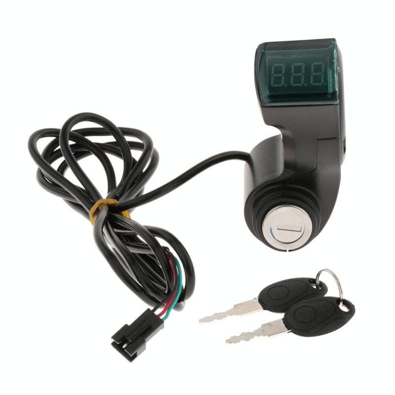 Ev Scooter Disconnect Switch with Digital Display and Keys - Black 4 Ev Scooter Disconnect Switch with Digital Display and Keys - Black - Image 4