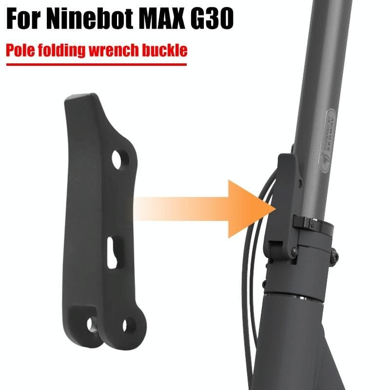 Black Folding Spanner Buckle for Ninebot Max G30 Electric Scooter 5 Black Folding Spanner Buckle for Ninebot Max G30 Electric Scooter - Image 5