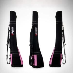 Lightweight Golf Shoulder Bag - Nylon Material - Black Pink | Fitness Equipment Store