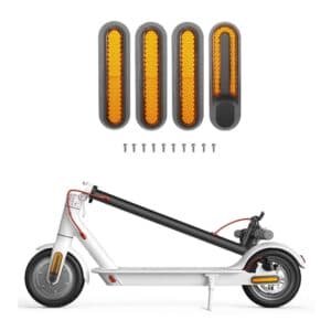 Xiaomi Mijia 1s / Pro 2 Electric Scooter Wheel Cover with Reflective Strips & Screws - Yellow