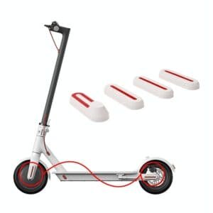 Xiaomi Mijia 1s / Pro Electric Scooter Wheel Cover Set with Reflective Strips - White