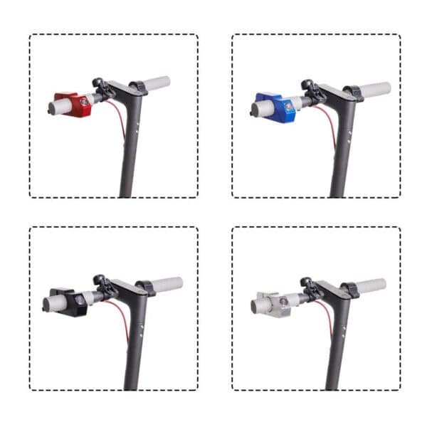 Secure your Xiaomi M365 Scooter with Handlebar Lock - Silver | Fitness Equipment Store