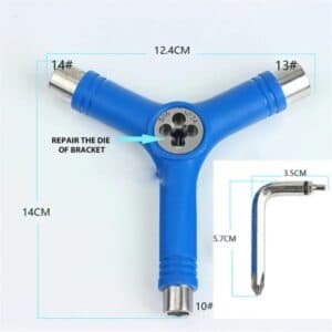 Y-shaped Skateboard Tool for Bearing Repair - Black | Fitness Equipment Store