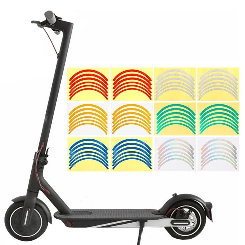 Blue Wheel Hub Sticker Set for Scooter / Bike / Electric Vehicle 2 Pcs - Blue 3 Blue Wheel Hub Sticker Set for Scooter / Bike / Electric Vehicle 2 Pcs - Blue - Image 3