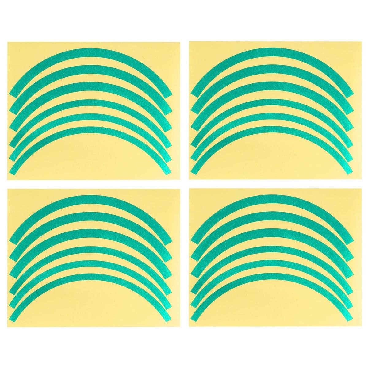 Blue Wheel Hub Sticker Set for Scooter / Bike / Electric Vehicle 2 Pcs - Green 8 Blue Wheel Hub Sticker Set for Scooter / Bike / Electric Vehicle 2 Pcs - Green - Image 8