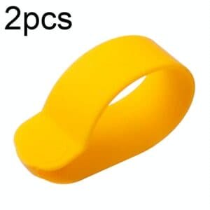2pcs Silicone Scooter Accelerator Dial Cover for Xiaomi M365 / 1s / Pro / Max G30 / Es2 - Yellow