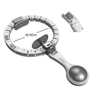 Vibe Geeks 360 Degree Smart Infinity Intelligent Hula Hoop - Gray 1 Adjustable Suction