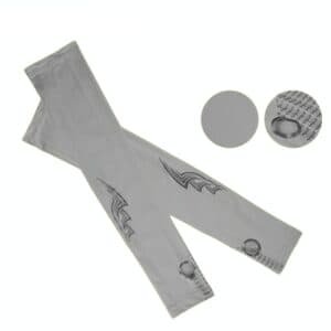 Breathable Golf Sunscreen Sleeve - Fluorescent Green - Grey