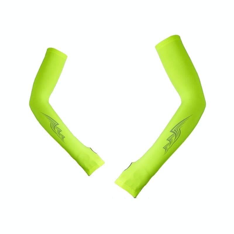 Breathable Golf Sunscreen Sleeve - Fluorescent Green - Grey 12 Breathable Golf Sunscreen Sleeve - Fluorescent Green - Grey - Image 12