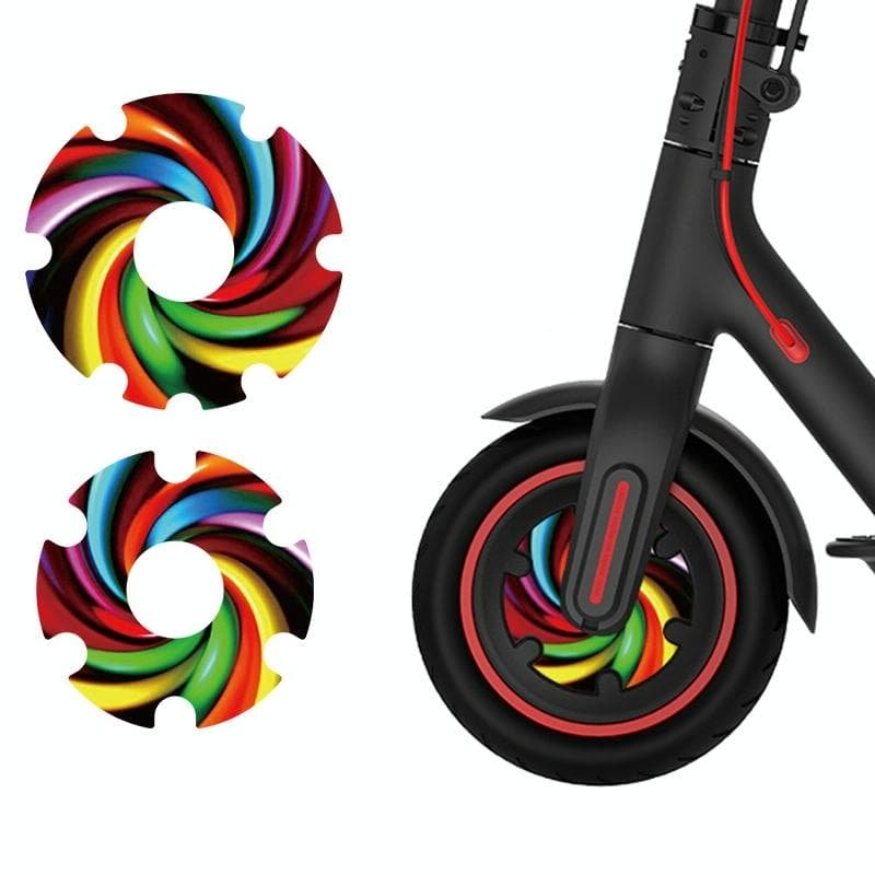 Waterproof Sticker for Xiaomi M365 Scooter Motor - 1 Pair - Colorful 9 1 Waterproof Sticker for Xiaomi M365 Scooter Motor - 1 Pair - Colorful 9