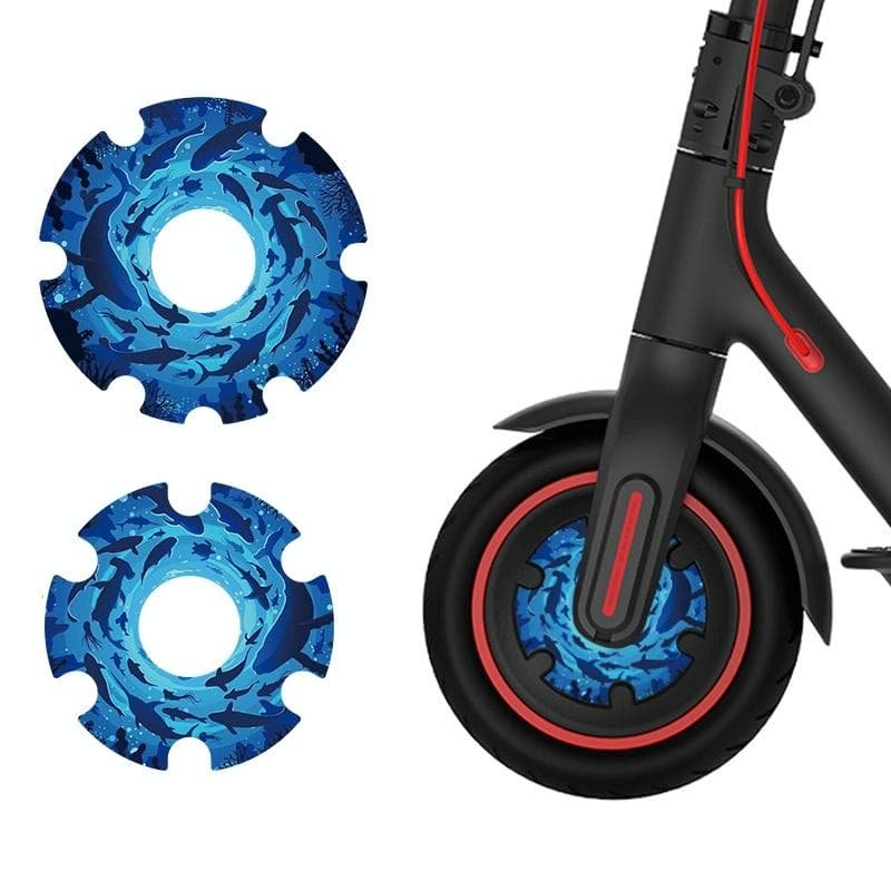 Waterproof Sticker for Xiaomi M365 Scooter Motor - 1 Pair - Colorful 9 13 Waterproof Sticker for Xiaomi M365 Scooter Motor - 1 Pair - Colorful 9 - Image 13