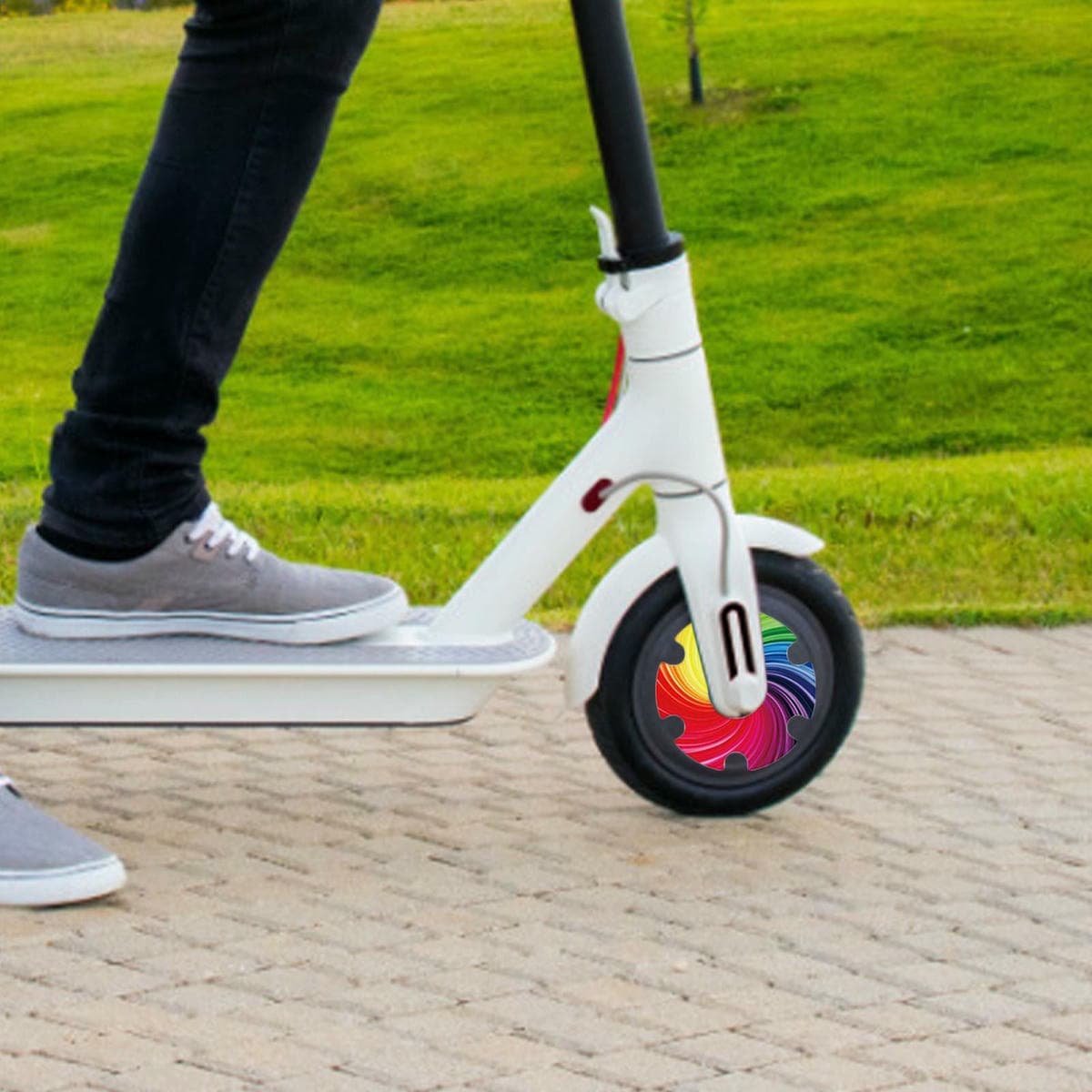 Waterproof Sticker for Xiaomi M365 Scooter Motor - 1 Pair - Colorful 11 7 Waterproof Sticker for Xiaomi M365 Scooter Motor - 1 Pair - Colorful 11 - Image 7