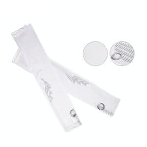 Breathable Golf Sunscreen Sleeve - Fluorescent Green - White