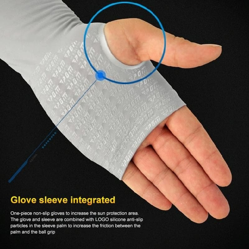 Breathable Golf Sunscreen Sleeve - Fluorescent Green - White 8 Breathable Golf Sunscreen Sleeve - Fluorescent Green - White - Image 8