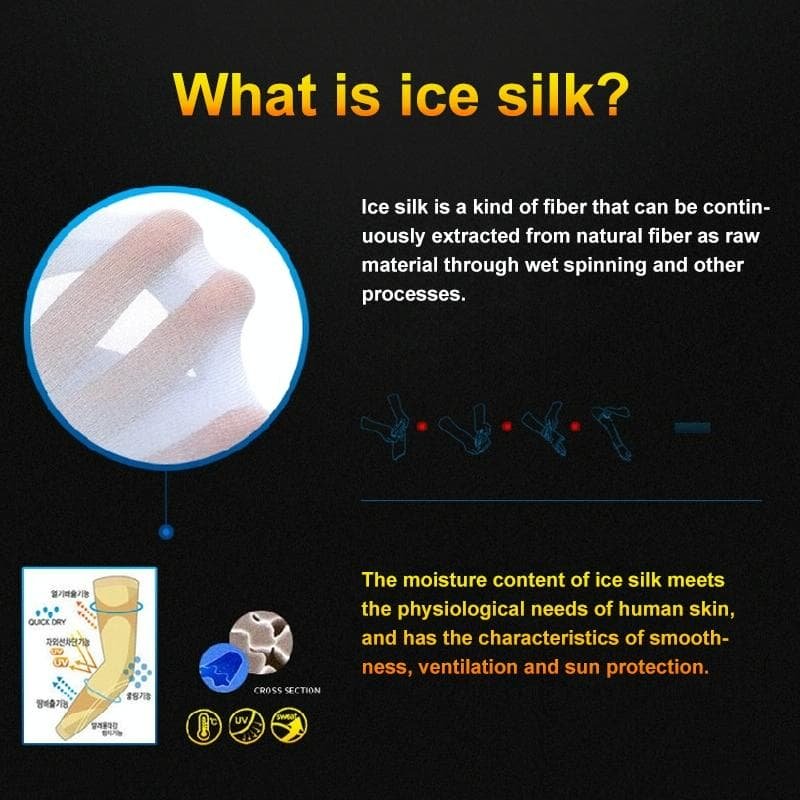 Breathable Golf Sunscreen Sleeve - Fluorescent Green - White 16 Breathable Golf Sunscreen Sleeve - Fluorescent Green - White - Image 16