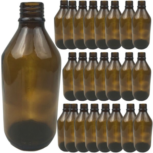 24x 600ml Brown Glass Bottle Plinking Shooting Target Practice without Lids/Caps | Fitness Equipment Store