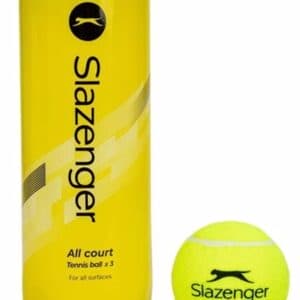 Slazenger Club All Court Tennis Balls 3-Ball Tube - Yellow