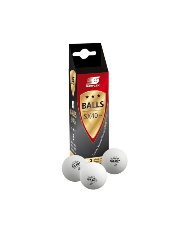 1 Pack of 3 Sunflex Table Tennis Balls Ping Pong Racket Racquet Game | Fitness Equipment Store