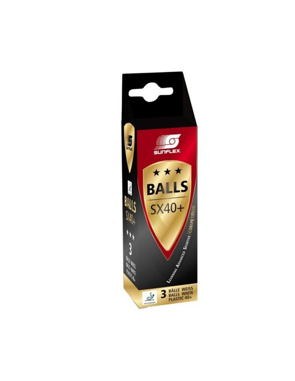 1 Pack of 3 Sunflex Table Tennis Balls Ping Pong Racket Racquet Game | Fitness Equipment Store