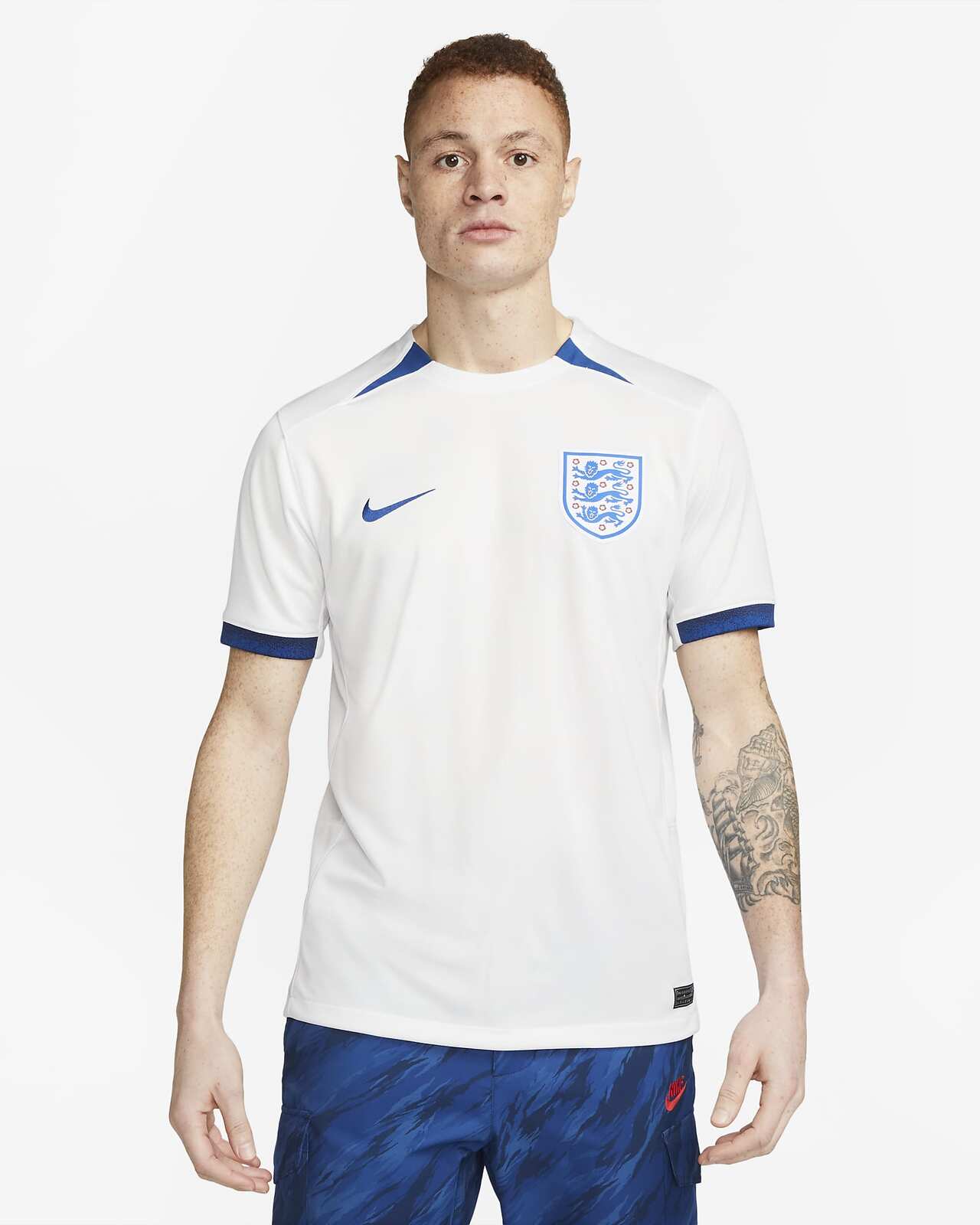 Nike Mens England National 2023 Stadium Home Dri-FIT Soccer Football Jersey Top - XL 2 Nike Mens England National 2023 Stadium Home Dri-FIT Soccer Football Jersey Top - XL - Image 2