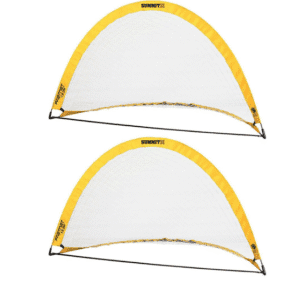 2x Summit Pop Up Teardrop Advance FFA Half Dome Training Football Soccer Goal 2mx1m