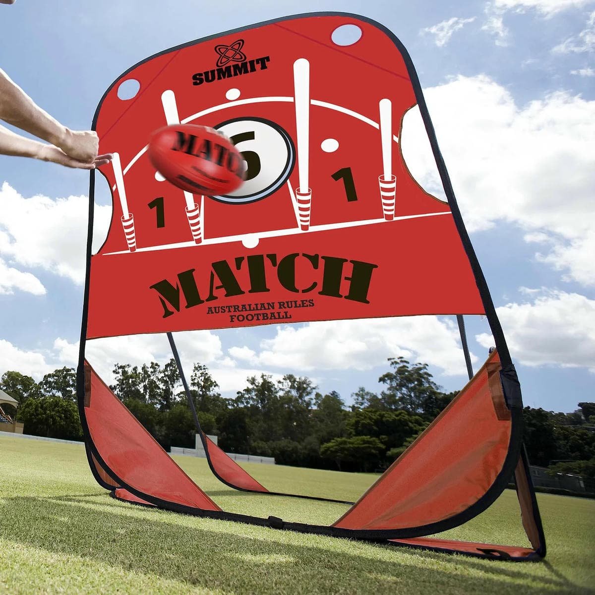 Summit Global NAB AFL Aussie Rules Kick Handball Target Practice Footy Football 3 Summit Global NAB AFL Aussie Rules Kick Handball Target Practice Footy Football - Image 3