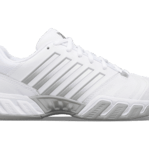 K-Swiss Womens Bigshot 4 AC Tennis Shoes - White/Silver - US 8.5