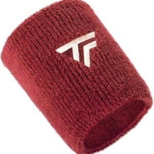 Tecnifibre Tennis XL Wristband Wrist Bands Sweatband Sport Squash Cotton - Cardinal