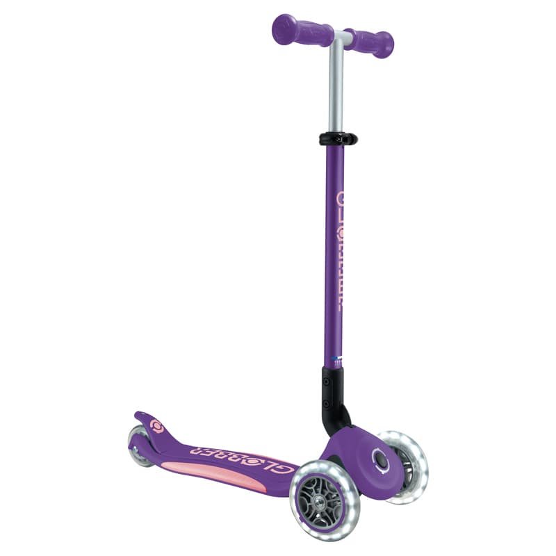 V572-439-603-2-202503280136-00.jpg Globber PRIMO FOLD PLUS LIGHTS Scooter V2 - Purple/ Pastel Pink | Fitness Equipment Store